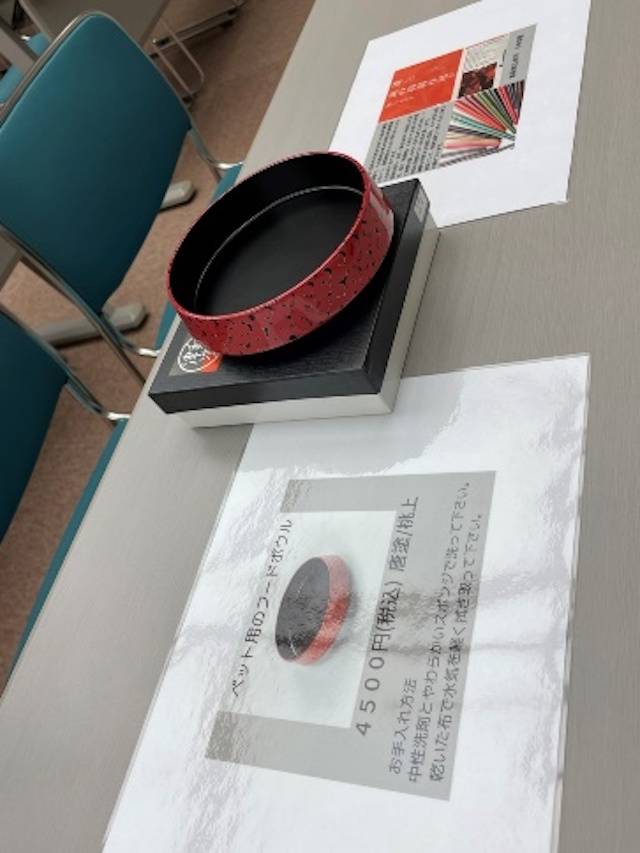 弘前コースならではの津軽塗りフードボウル販売